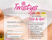Tablet Screenshot of members.twistys.com